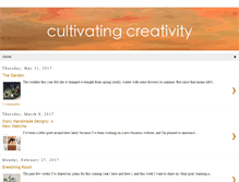 Tablet Screenshot of cultivatingcreativityblog.com